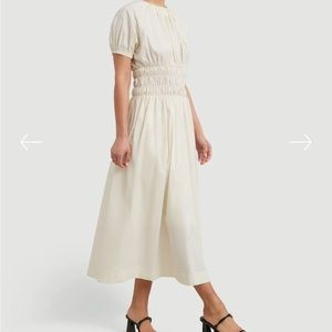 Krysta Cinched-Waist Blouson Top Dress from Modern Citizen